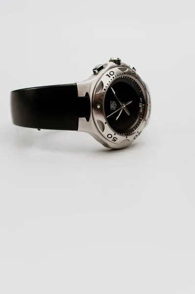 Inverigo Italy Nov 2021 Elegant Sport Timepiece Titanium Black Rubber Stock Image