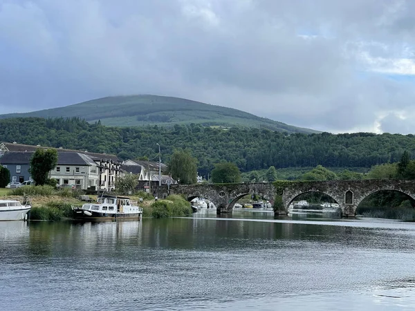 Bridge River Countryside Area Mountains — Stock fotografie