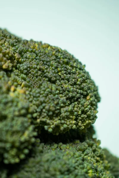 Vertical Close Shot Healthy Broccoli — Stockfoto