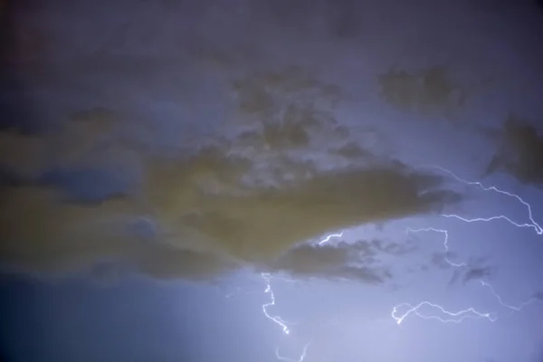 Lightning Strikes Flases Distance — Stock fotografie