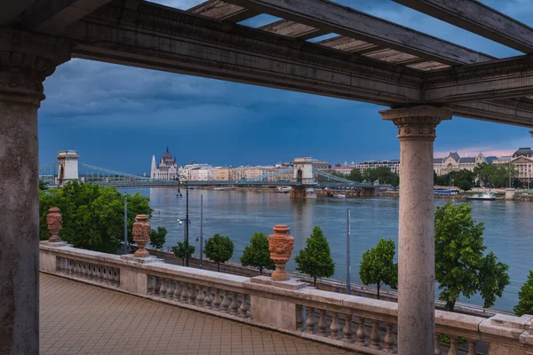 Scenic View City Budapest Hungary Blue Sky Background — Stock Photo, Image