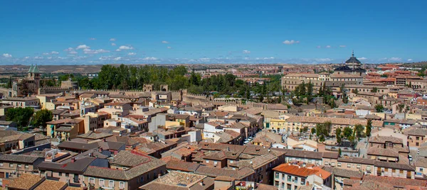 Aerial View City Sunny Day Convento Las Adoratrices Badajoz Spain — стокове фото