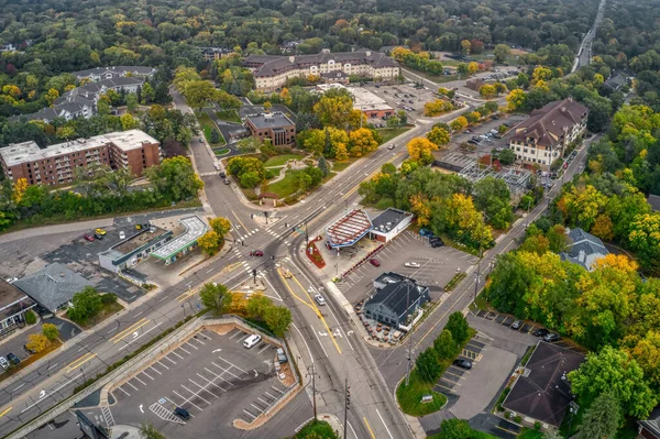 Beautiful Aerial View Twin Cities Suburb Minnetonka Minnesota — Stock Photo, Image