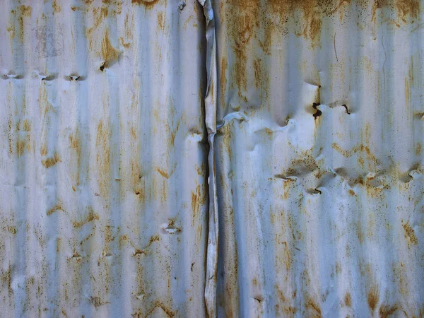 Μια Υφή Ενός Παλιού Σκουριασμένου Μεταλλικού Φράχτη — Φωτογραφία Αρχείου