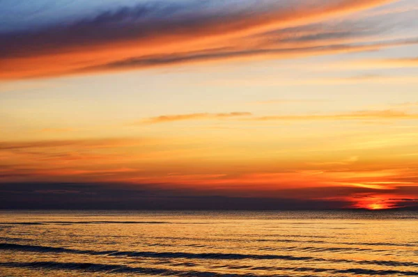 Mesmerizing Scene Sea Sunset — Stok fotoğraf