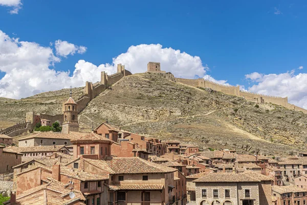 Ancient Town Long Wall Albarracin Teruel Aragon Spain — Foto de Stock