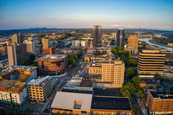 Aerial View Knoxville Dense Buildings Clear Sky Tennessee — Stockfoto