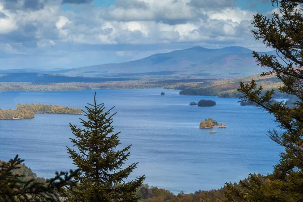 View Moosehead Lake Early Fall Foliage Maine United States — Fotografia de Stock