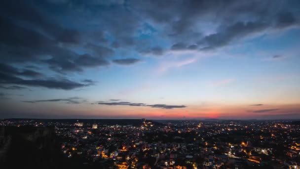 新年の首都の街の夜景 — ストック動画