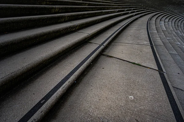 Curved Stairway Harbor Hamburg Germany — Foto de Stock