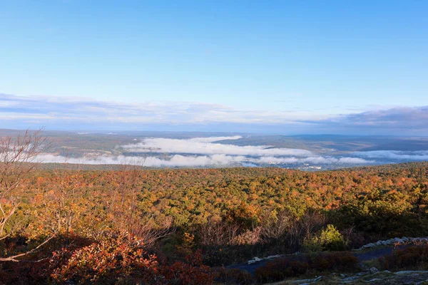 Widok High Point State Park Sussex County Ostry Jesienny Poranek — Zdjęcie stockowe