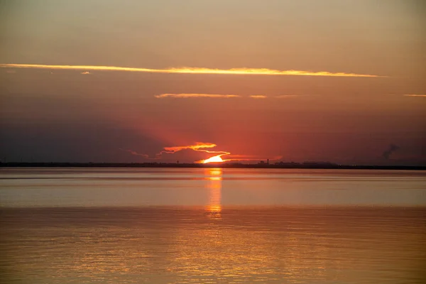 Beautiful View Ocean Sunset Florida Usa — Fotografia de Stock