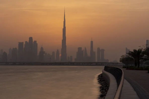 Skyline Dubai Sunrise — Stock fotografie