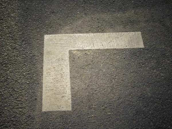 Closeup Shot White Geometric Street Sign — Stok fotoğraf
