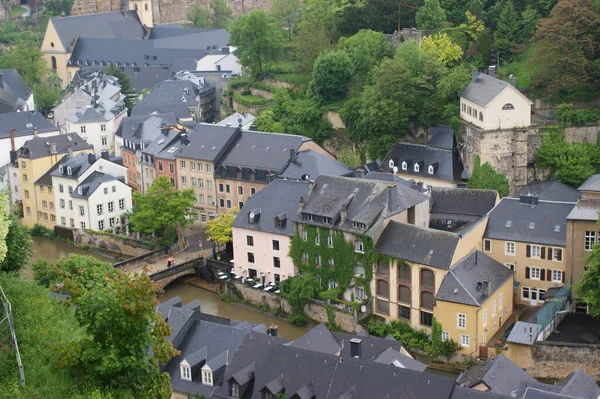 Luxembourg Luxembourg May 2009 Aerial View Architecture Luxembourg Daytime — Stock Photo, Image
