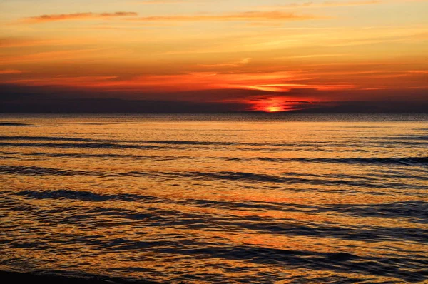 Mesmerizing Scene Sea Sunset — стоковое фото