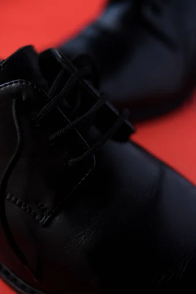 Close Shot Black Classic Shoe — Stockfoto