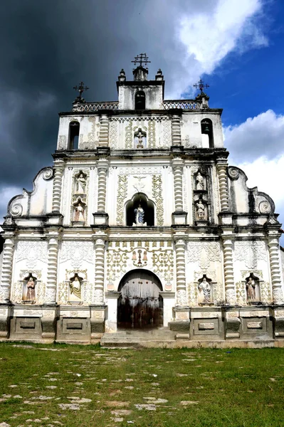 Beautiful View Church Honduras Blue Sky — Fotografie, imagine de stoc
