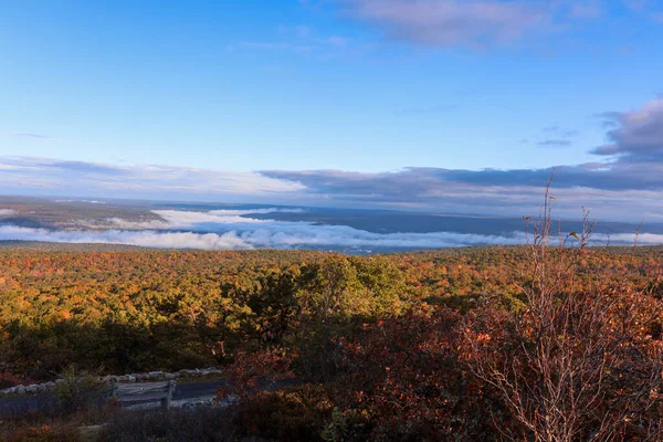 Pohled High Point State Park Sussex County Ostré Podzimní Ráno — Stock fotografie