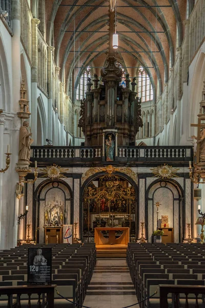 Bruges Bélgica Octubre 2018 Interior Iglesia Santiago Una Iglesia Católica — Foto de Stock