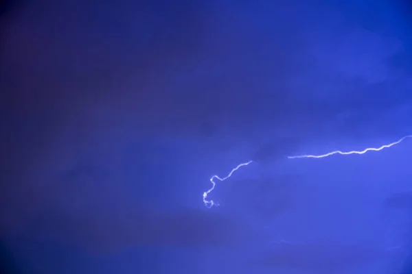 Lightning Strikes Flases Distance — ストック写真