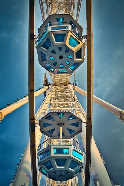 Vertical Low Angle Shot Prater Ferris Wheel Vienna Austria — Stock fotografie