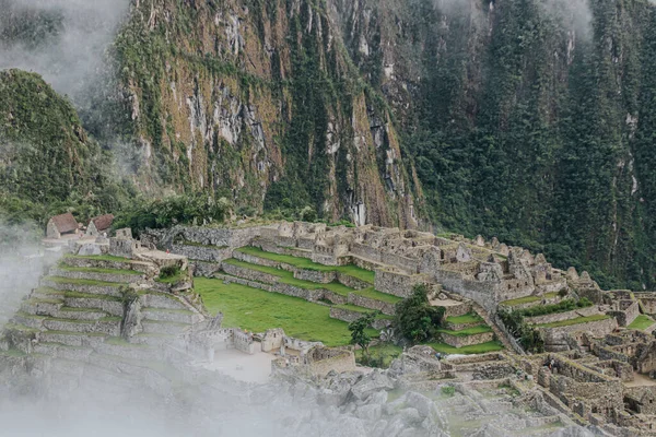 Μια Όμορφη Θέα Της Machupicchu Inca Ερείπια Στο Κούσκο Περού — Φωτογραφία Αρχείου