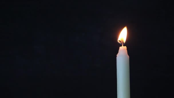 Свечи Церкви Рождественские Огни Фон — стоковое видео