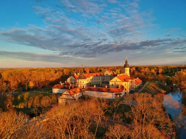 Aerial View Nesvizh Castle Complex Belarus — Stock Photo, Image