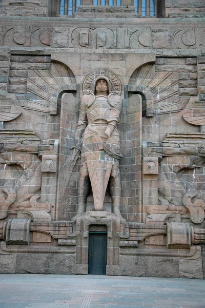 Vertical Shot Detail Monument Battle Nations Leipzig Germany — Stok fotoğraf