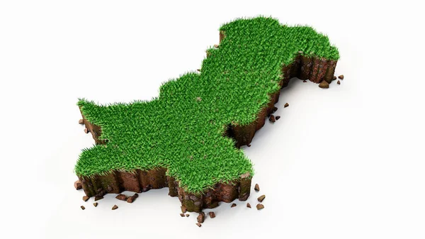 Πακιστάν Χάρτης Grass Και Υφή Εδάφους Εικονογράφηση — Φωτογραφία Αρχείου