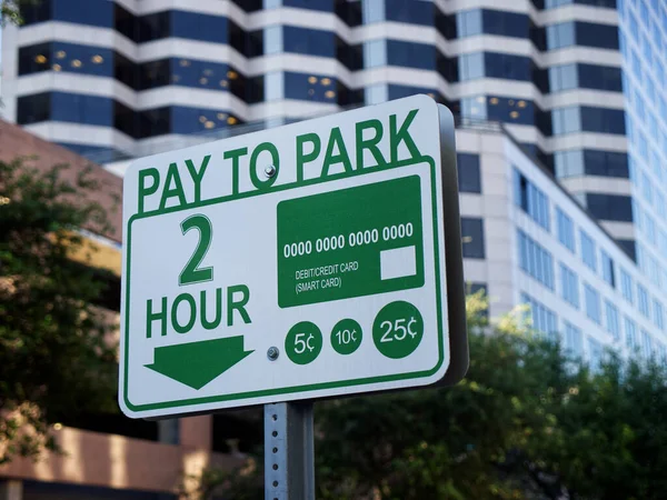 Parking Payment Billboard Streets New Orleans — Fotografia de Stock
