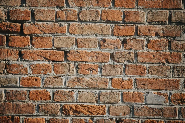 Zbliżenie Pięknej Czerwonej Cegły Ściana Tekstury — Zdjęcie stockowe