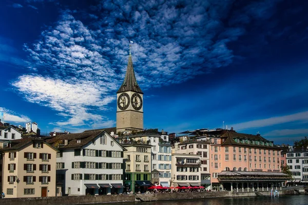Zurich Switzerland Oct 2021 Pemandangan Indah Kota Zurich Swiss — Stok Foto