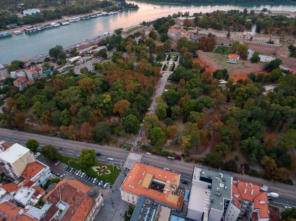 Zagreb Croatia Shoot Drone View Top — Stock Photo, Image