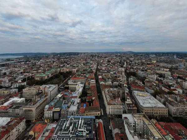 Zagreb Croatie Tirer Avec Drone Vue Haut — Photo