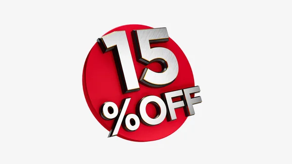 Discount Tag Sign White Background — Stok Foto