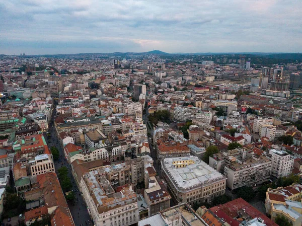 Zagreb Croacia Disparar Con Drón Una Vista Desde Parte Superior —  Fotos de Stock