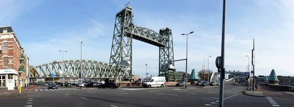 Rotterdam Hollanda Hef Veya Kings Harbour Köprüsü Eski Bir Demiryolu — Stok fotoğraf