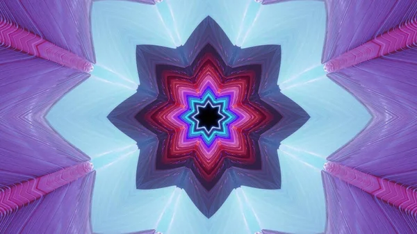 Színes Kaleidoszkóp Mandala Háttér Tökéletes Tapéta — Stock Fotó