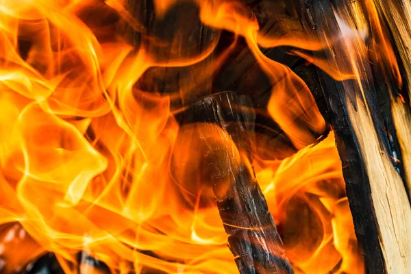 바베큐 그릴에서 불타는 엠버의 — 스톡 사진
