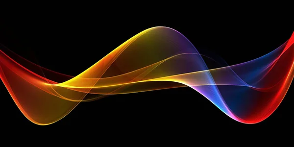 Beautiful Wave Αφηρημένες Εικόνες Χρώμα Σχεδιασμό Αφηρημένο Χρωματιστό Κύμα — Φωτογραφία Αρχείου