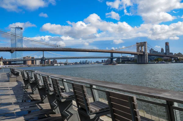 Prachtig Uitzicht Brooklyn Bridge Nyc — Stockfoto