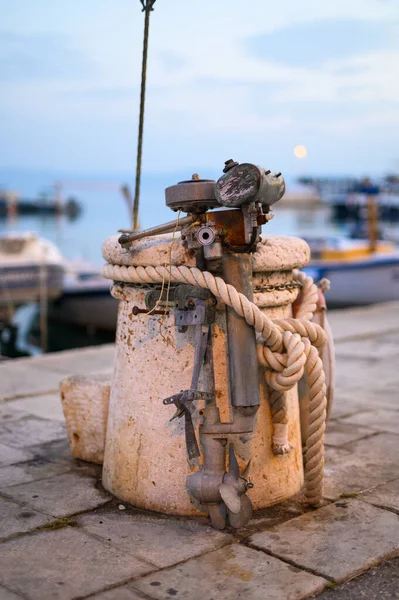 克罗地亚的老渔人引擎或马达 — 图库照片