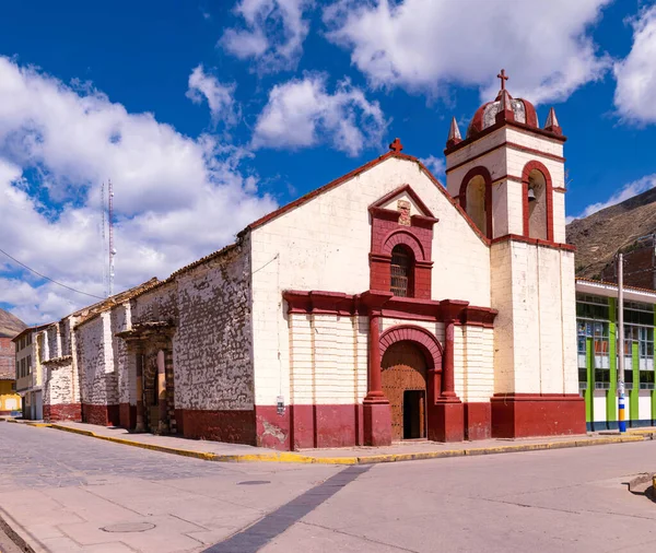 Boční Pohled Parroquia San Juan Evangelista Ascensin Huancavelica — Stock fotografie