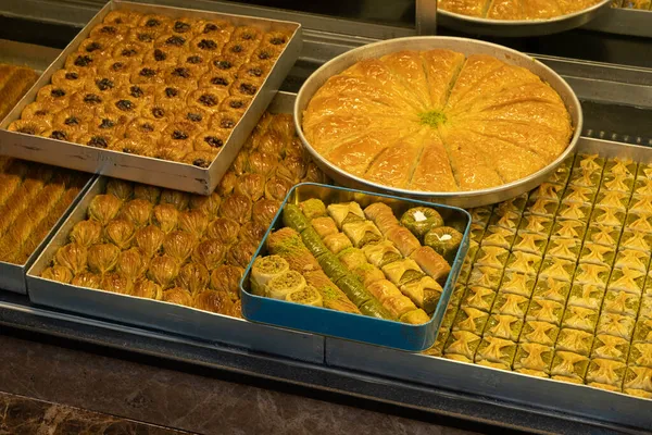 Pohled Lahodný Zákusek Baklava — Stock fotografie