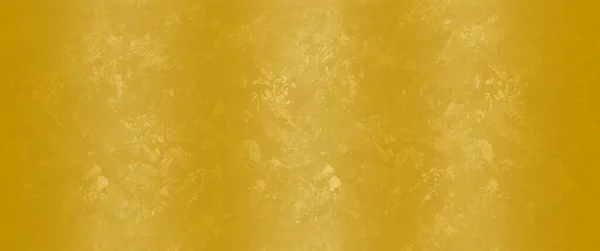 Fundo Dourado Gradiente Com Textura Grunge Cenário Panorâmico Amplo Para — Fotografia de Stock