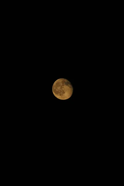 Beautiful Shot Full Moon Black Sky Night — Stock Photo, Image