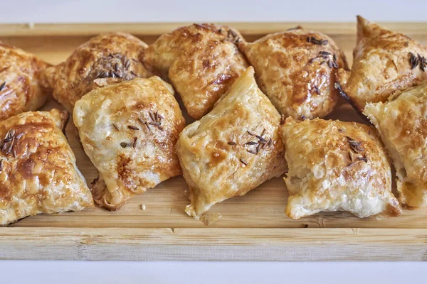 Homemade Pies Wooden Board — Stock Photo, Image