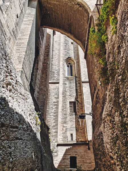 Een Verticale Lage Hoek Uitzicht Avignon Villeneuve Kathedraal Frankrijk — Stockfoto